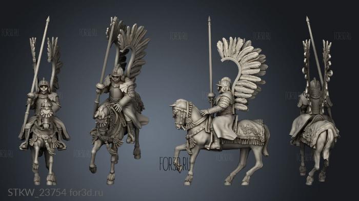 WINGED HUSSARS UN HUSSAR HORSE 3d stl модель для ЧПУ