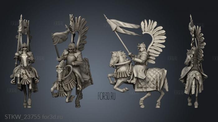 WINGED HUSSARS UN HUSSAR HORSE 3d stl модель для ЧПУ