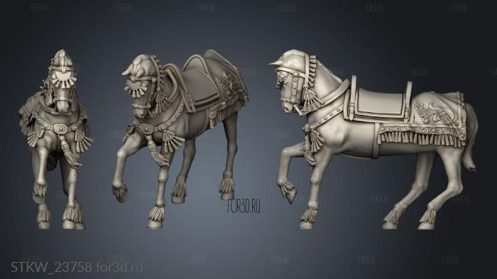 Winged HUSSAR HORSE 3d stl модель для ЧПУ