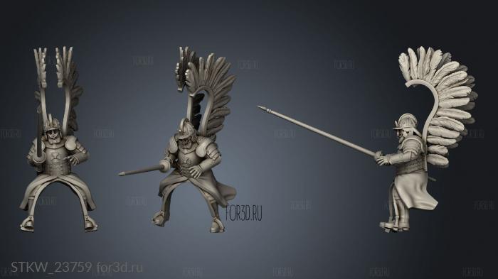 Winged HUSSAR HORSE 3d stl модель для ЧПУ