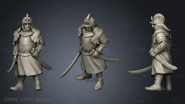 WINGED HUSSARS ON FOOT 3d stl модель для ЧПУ