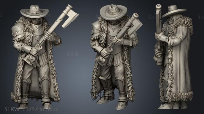 Witch Hunters Hunter stl model for CNC