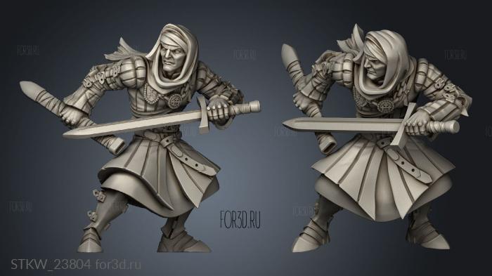 Witcher Count Giobaldo stl model for CNC