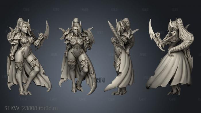 Witcher Elena stl model for CNC