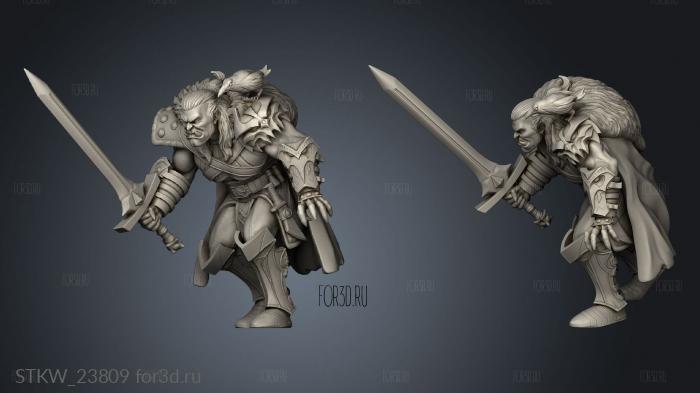 Witcher Gazzal stl model for CNC