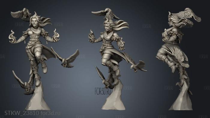 Witcher Genevieve stl model for CNC