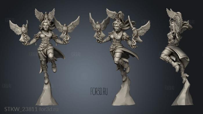 Witcher Genevieve crow 3d stl модель для ЧПУ