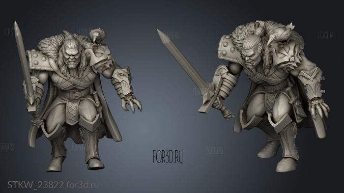 Witcher Vol Gazzmal stl model for CNC