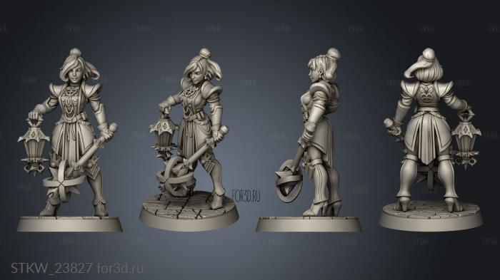 Witcher Zoe Tsun stl model for CNC