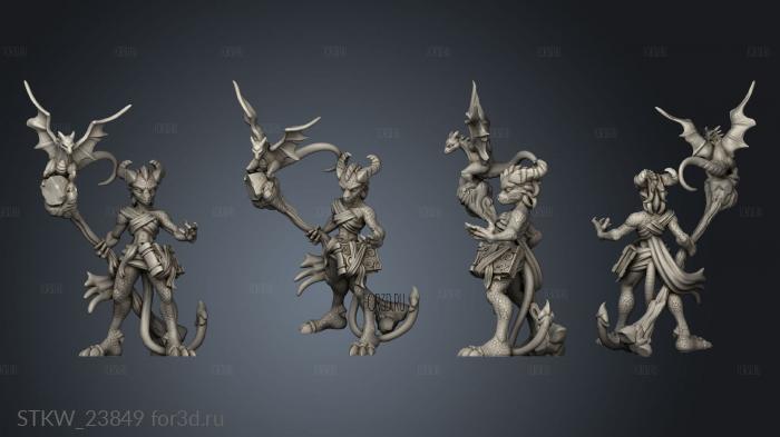 Wizard Guild Dragon Sorceress stl model for CNC