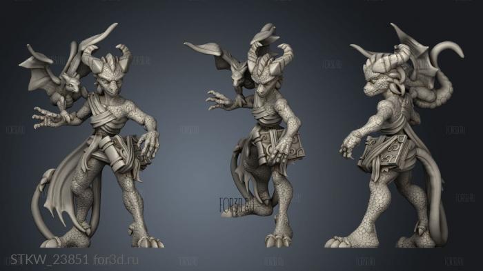 Wizard Guild Dragon Sorceress stl model for CNC