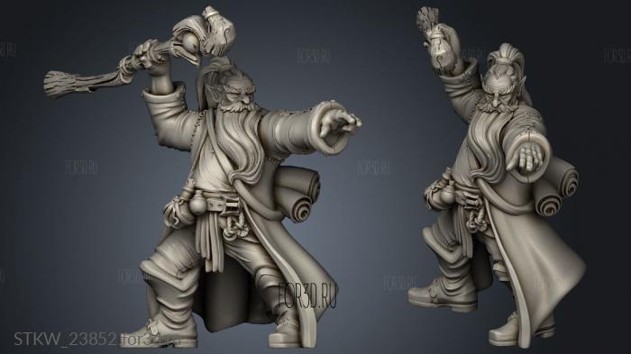 Wizard Guild Hero stl model for CNC