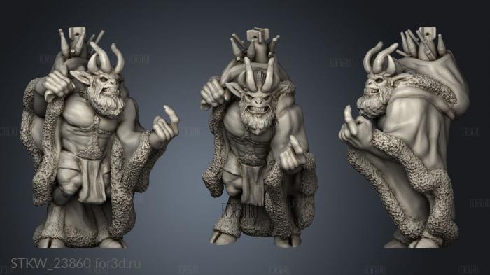 Wizards bies Krampus stl model for CNC