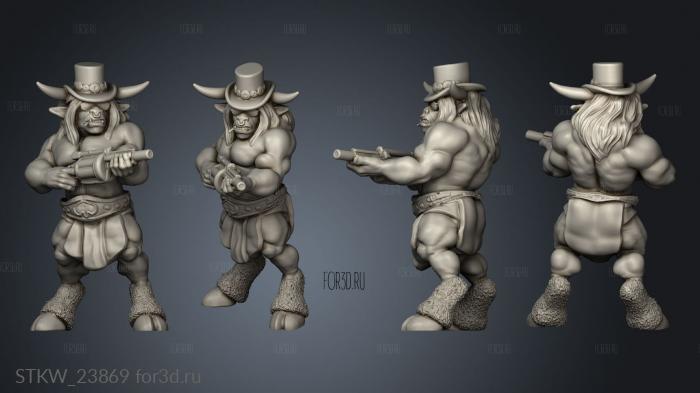 Wizards minotaur stl model for CNC