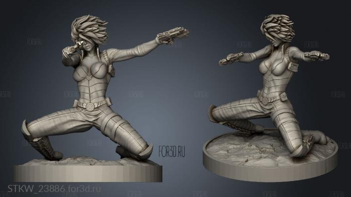 Wolverine and Domino dominio 3d stl модель для ЧПУ