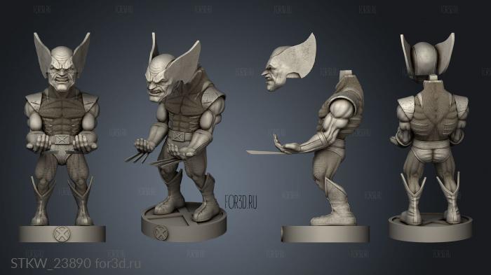 Wolverine 3d stl модель для ЧПУ