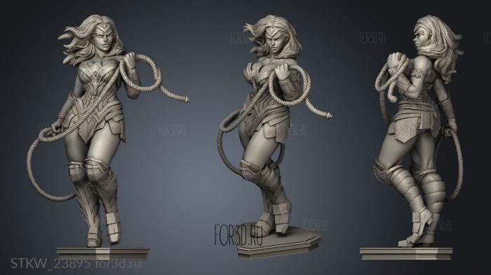 Wonder Woman outfit stl model for CNC