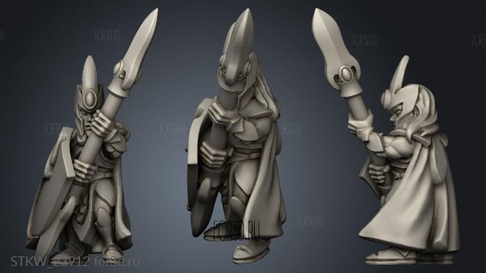 wood elf spear 3d stl модель для ЧПУ