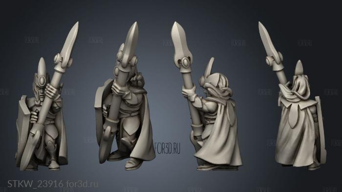 wood elf spear 3d stl модель для ЧПУ