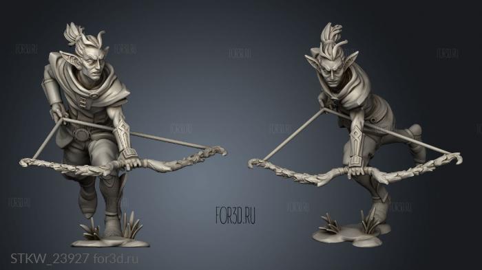 Wood Elves Male Bow 3d stl модель для ЧПУ