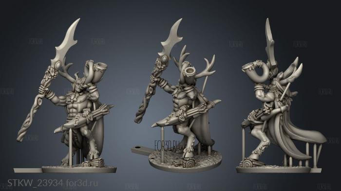 Wood elf Heroes wood elf general 3d stl модель для ЧПУ