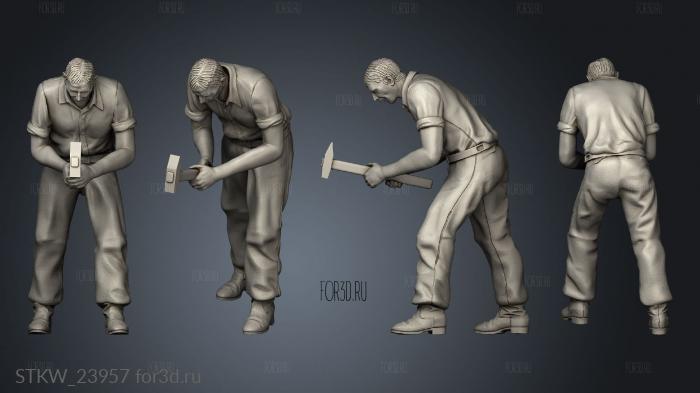 Workers 3d stl модель для ЧПУ