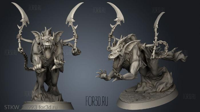 Wraith Mane Reapers Figure stl model for CNC