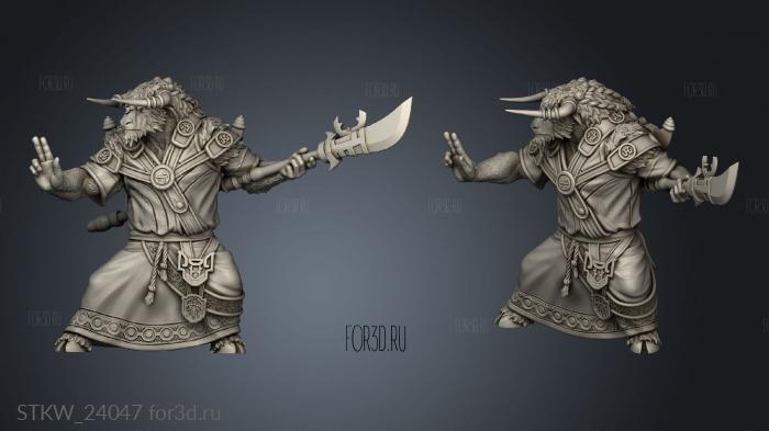 Yak Folk stl model for CNC