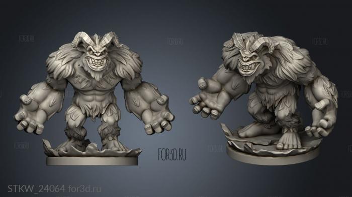 Yeti stl model for CNC