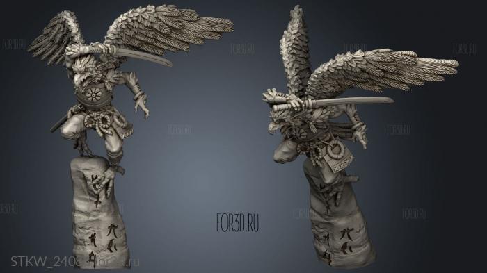 Yokai Tengu stl model for CNC