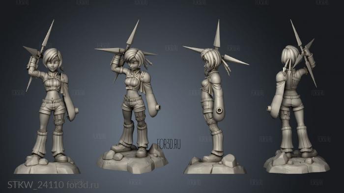 Yuffie Kisaragi 3d stl модель для ЧПУ