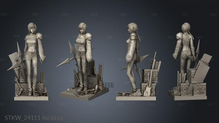 Yuffie Kisaragi from Fantasy 3d stl модель для ЧПУ