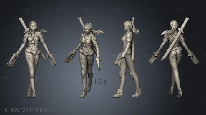 ZARAH KUSANAGI stl model for CNC