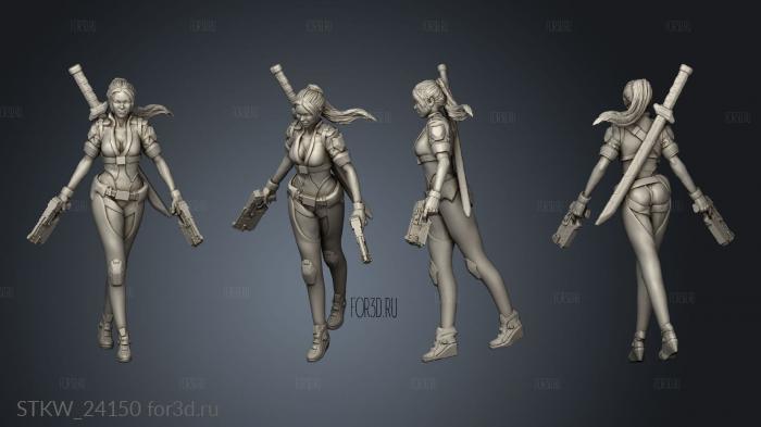 ZARAH KUSANAGI stl model for CNC