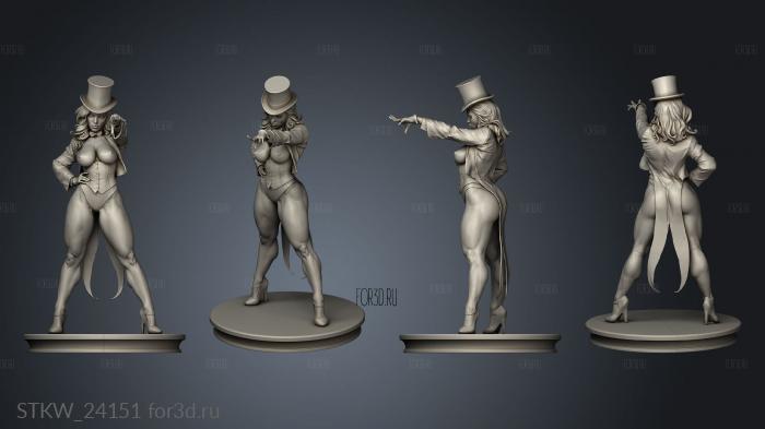 Zatanna with 3d stl модель для ЧПУ