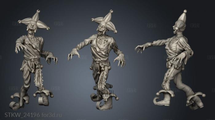 Zombie Jester 3d stl модель для ЧПУ