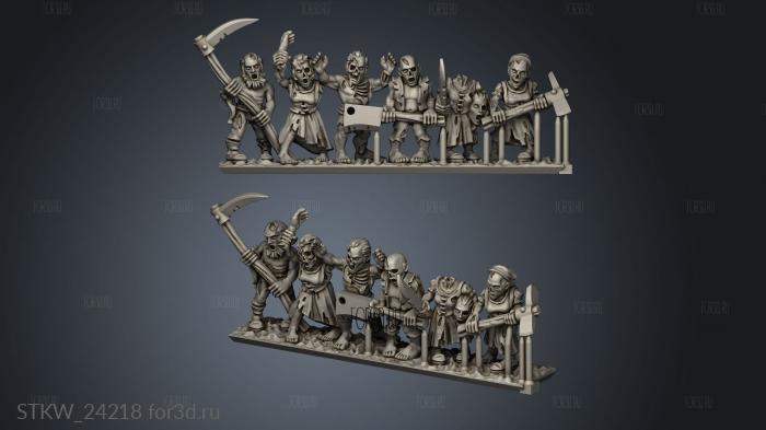 zombies 3d stl модель для ЧПУ