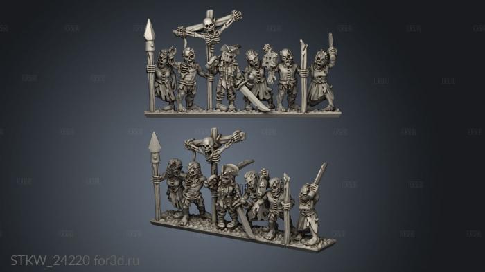 zombies 3d stl модель для ЧПУ