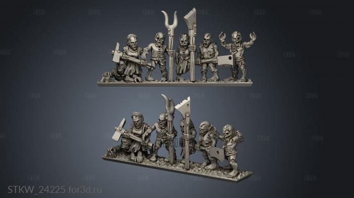 zombies 3d stl модель для ЧПУ