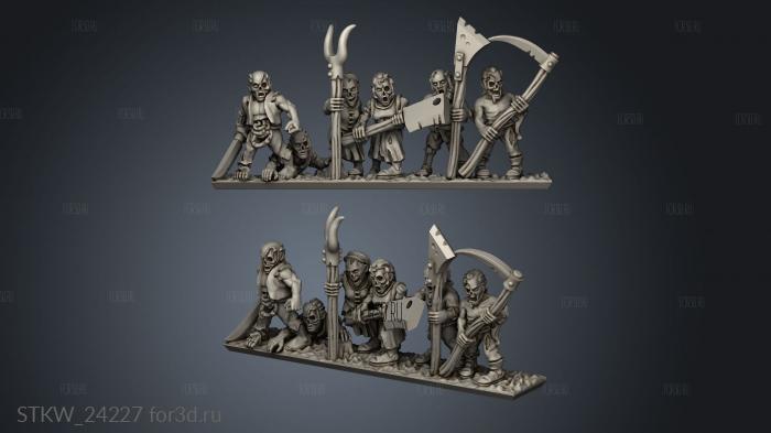 zombies 3d stl модель для ЧПУ