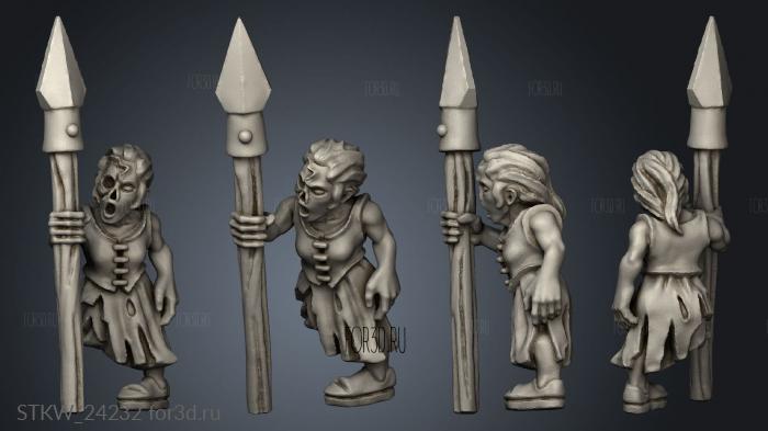 zombies stl model for CNC