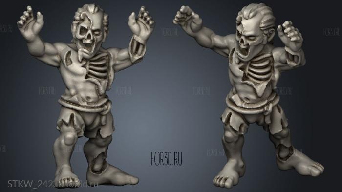 zombies stl model for CNC