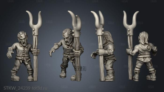 zombies 3d stl модель для ЧПУ