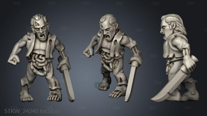 zombies stl model for CNC