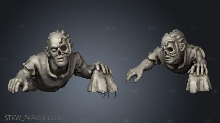 zombies 3d stl модель для ЧПУ