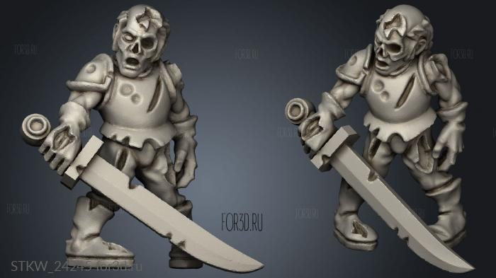 zombies champion 3d stl модель для ЧПУ