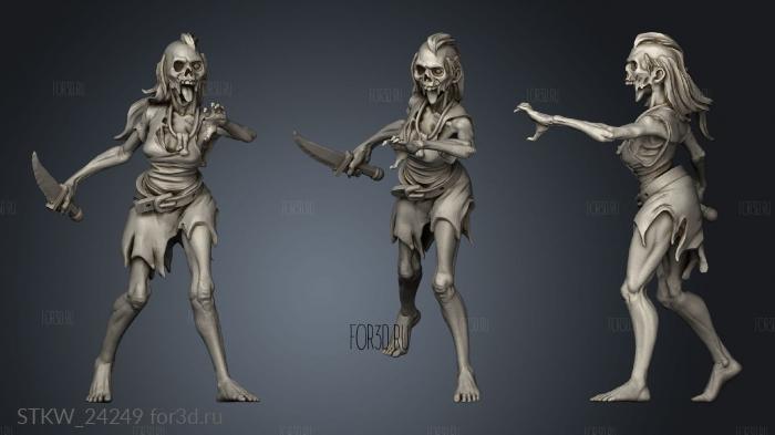 Zombies Zombie stl model for CNC