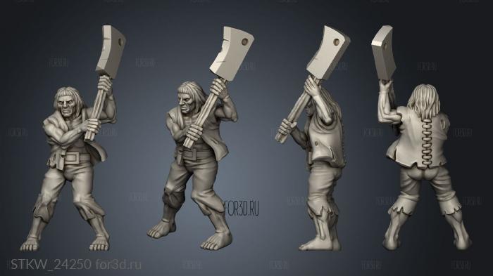 Zombies Zombie stl model for CNC