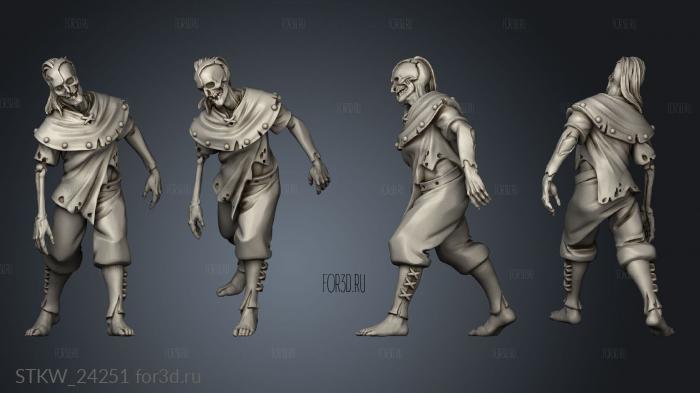 Zombies Zombie stl model for CNC