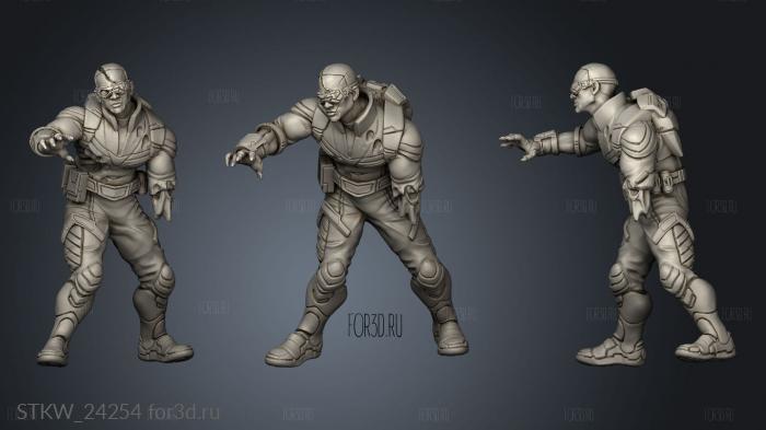 Zombies zombie osprey 3d stl модель для ЧПУ